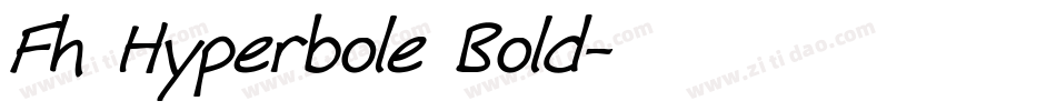 Fh Hyperbole Bold字体转换